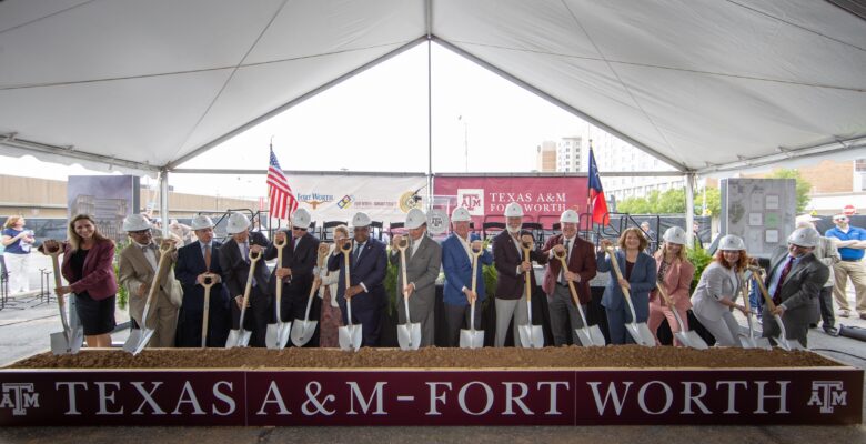 Texas A&M-Fort Worth ground breaking.